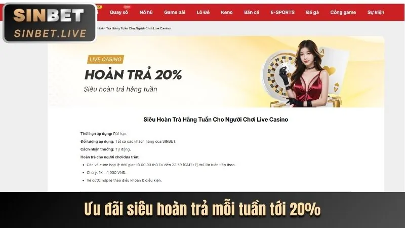 Hoàn trả cược thể thao hàng tuần 5699 casino